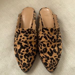 Top Shop Leopard mule slides